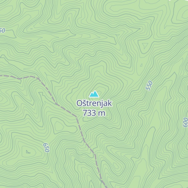 Map of Oštrenjak