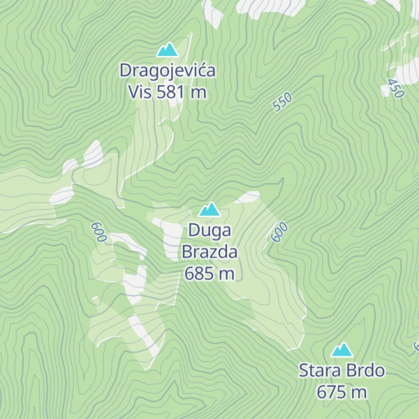 Map of Duga Brazda