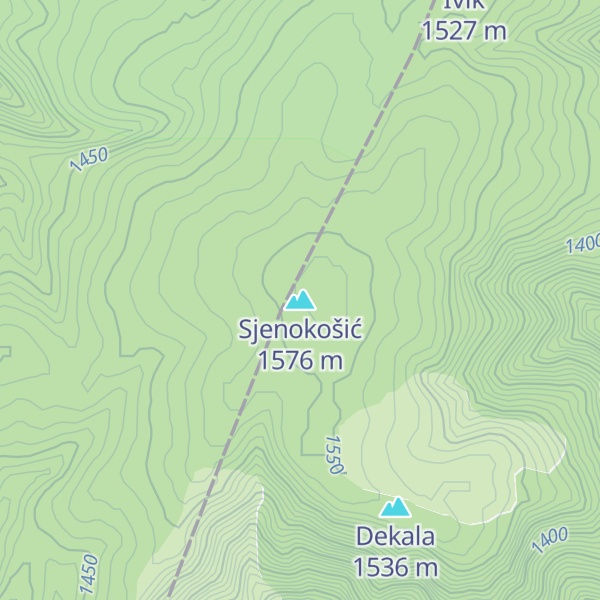 Map of Sjenokošić