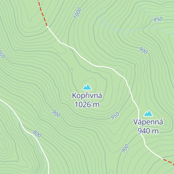 Map of Kopřivná