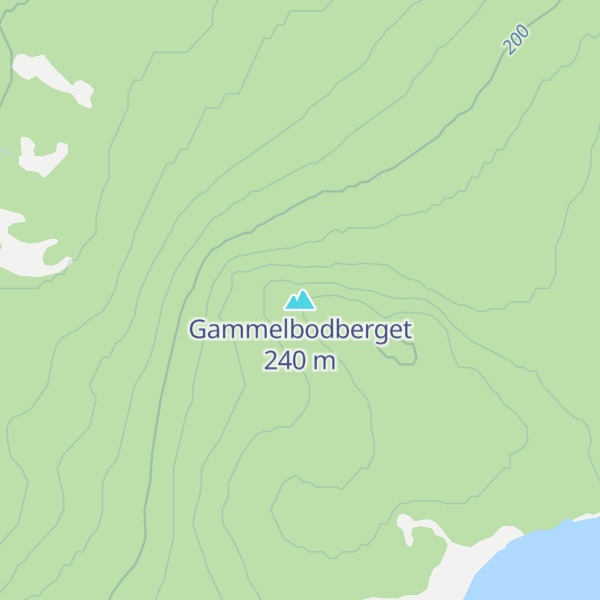 Map of Gammelbodberget