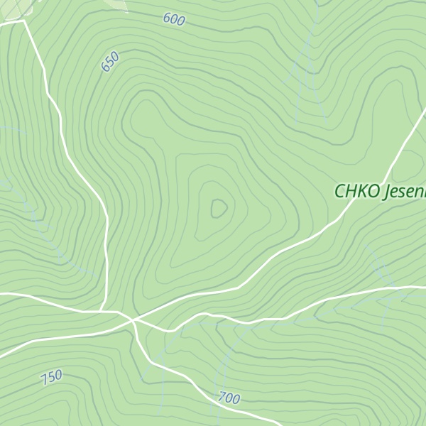 Map of Sporný vrch