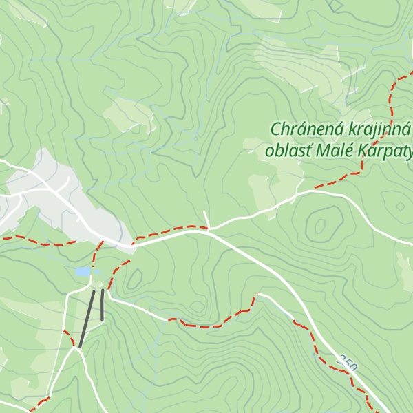 Map of Chata UK Modra-Piesok