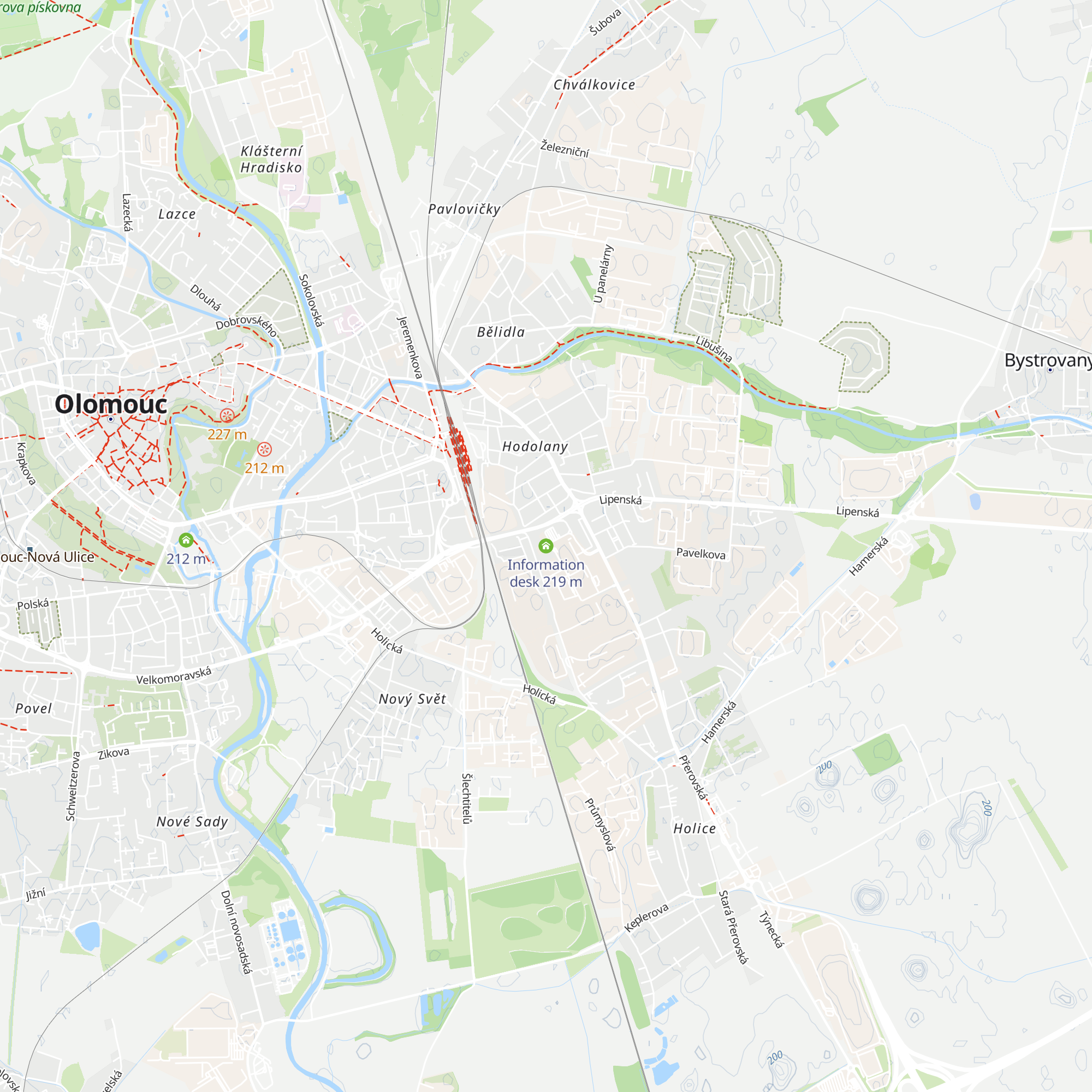 Information desk map