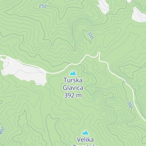 Map of Turska Glavica