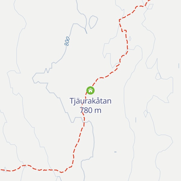 Map of Tjäurakåtan