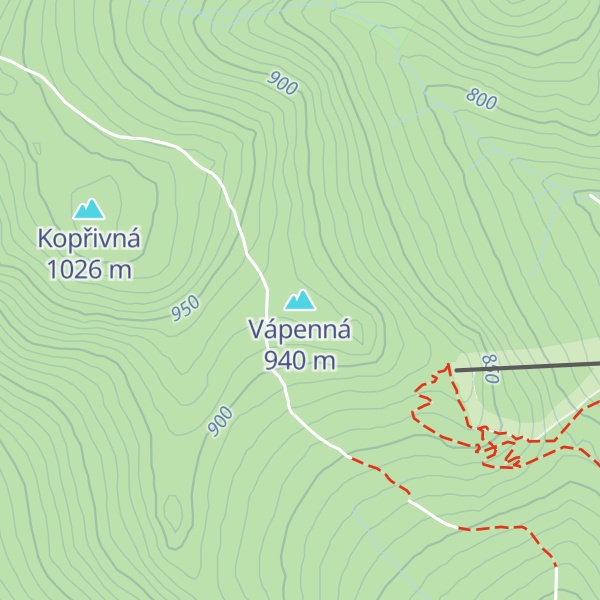 Map of Vápenná