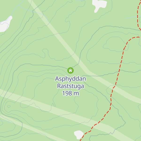 Map of Asphyddan Raststuga