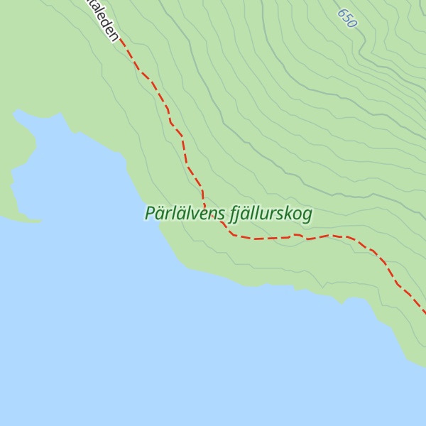 Map of Tarrekaise Fjällstuga