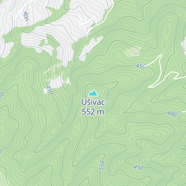Map of Ušivac
