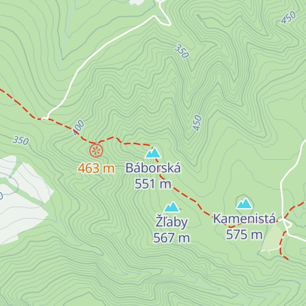 Map of Báborská