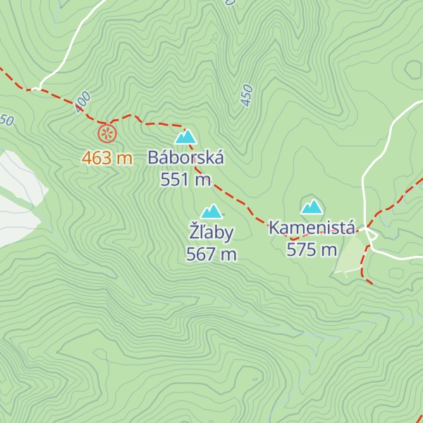 Map of Žľaby
