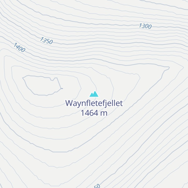Map of Waynfletefjellet