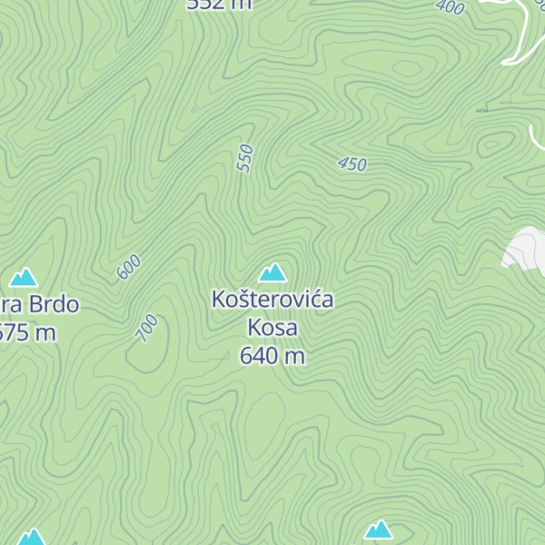 Map of Košterovića Kosa
