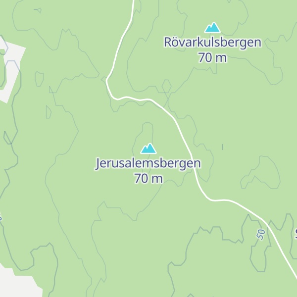 Map of Jerusalemsbergen