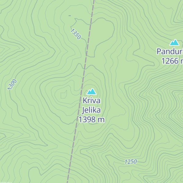 Map of Kriva Jelika