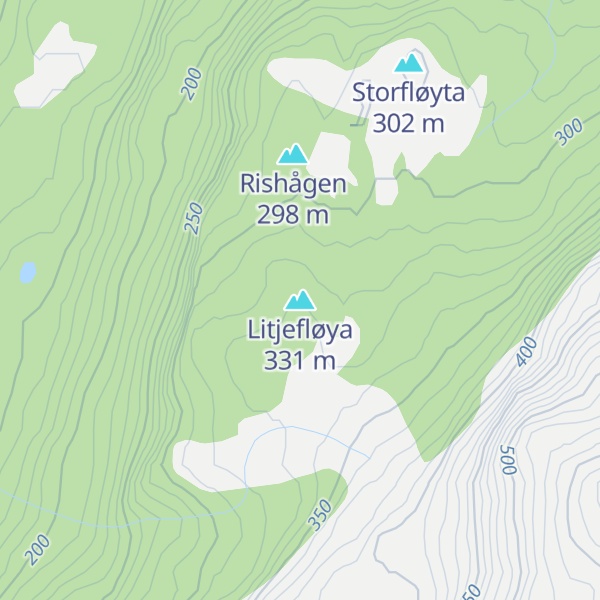 Map of Litjefløya