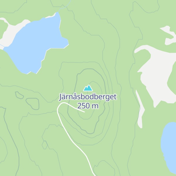 Map of Järnåsbodberget