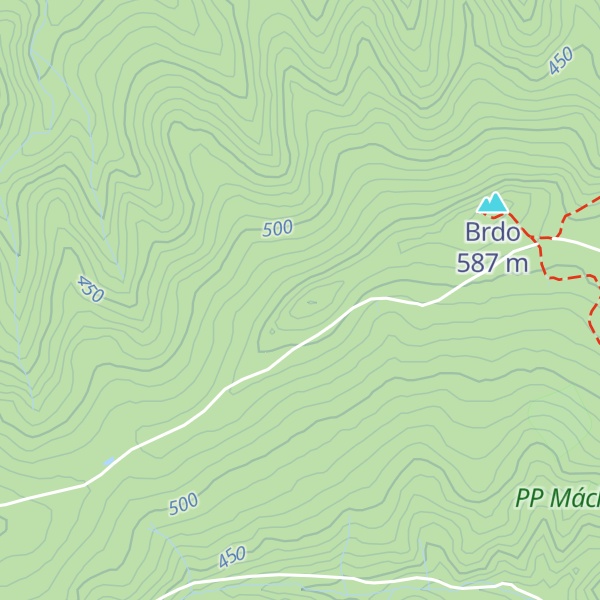 Map of Malé Brdo