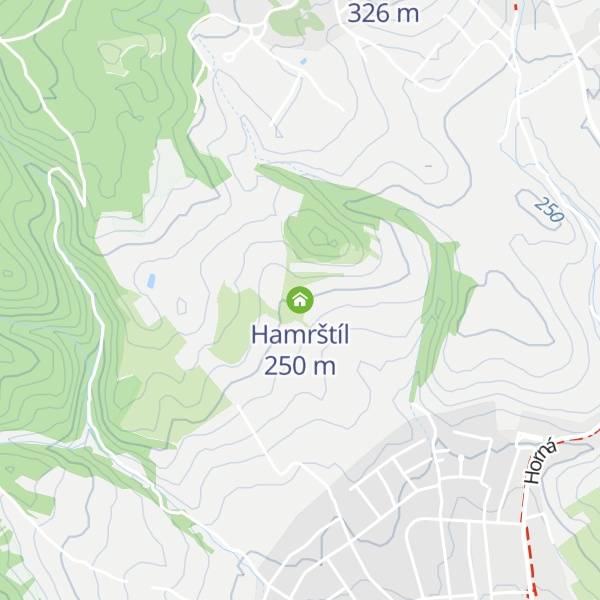 Map of Hamrštíl