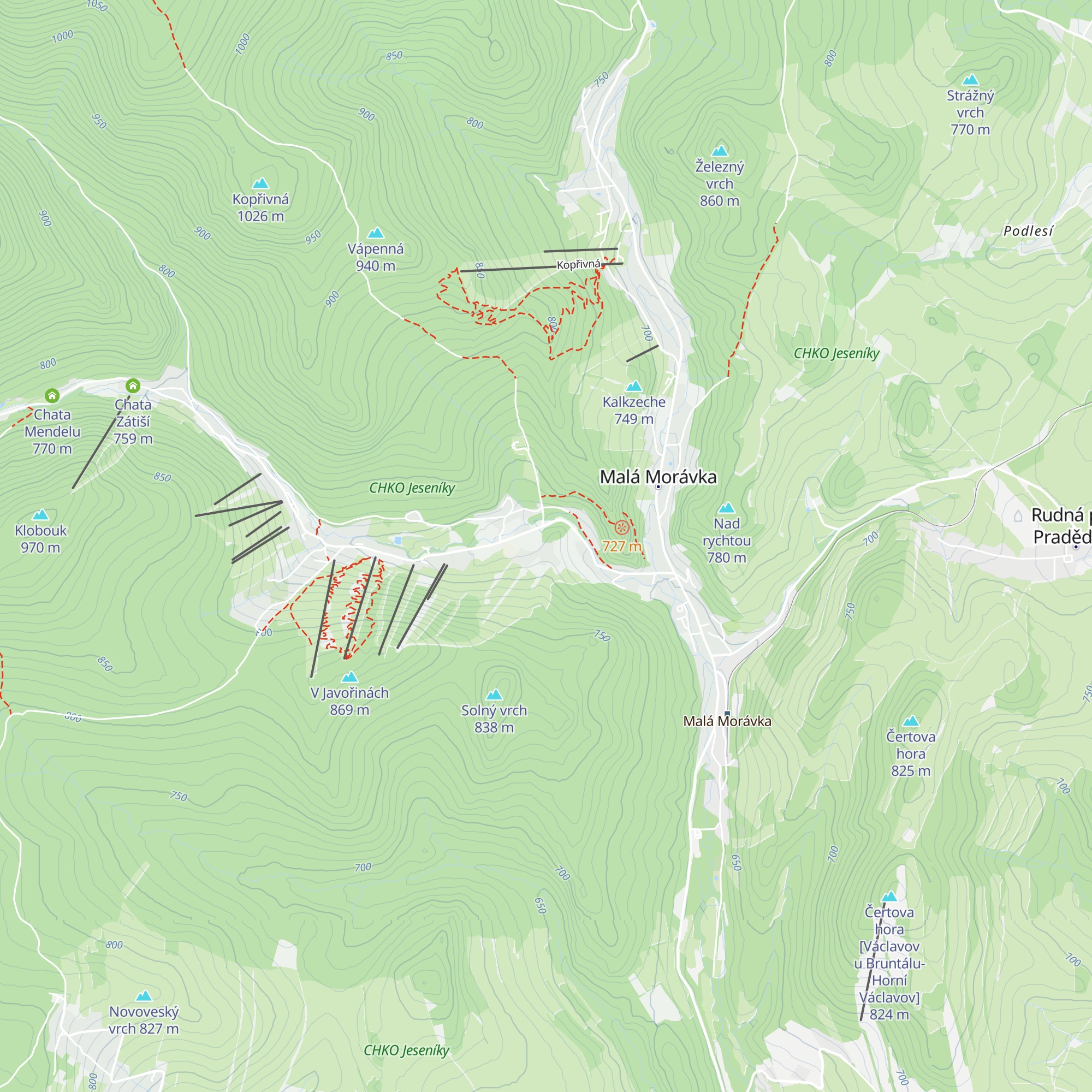 Chata JMP map