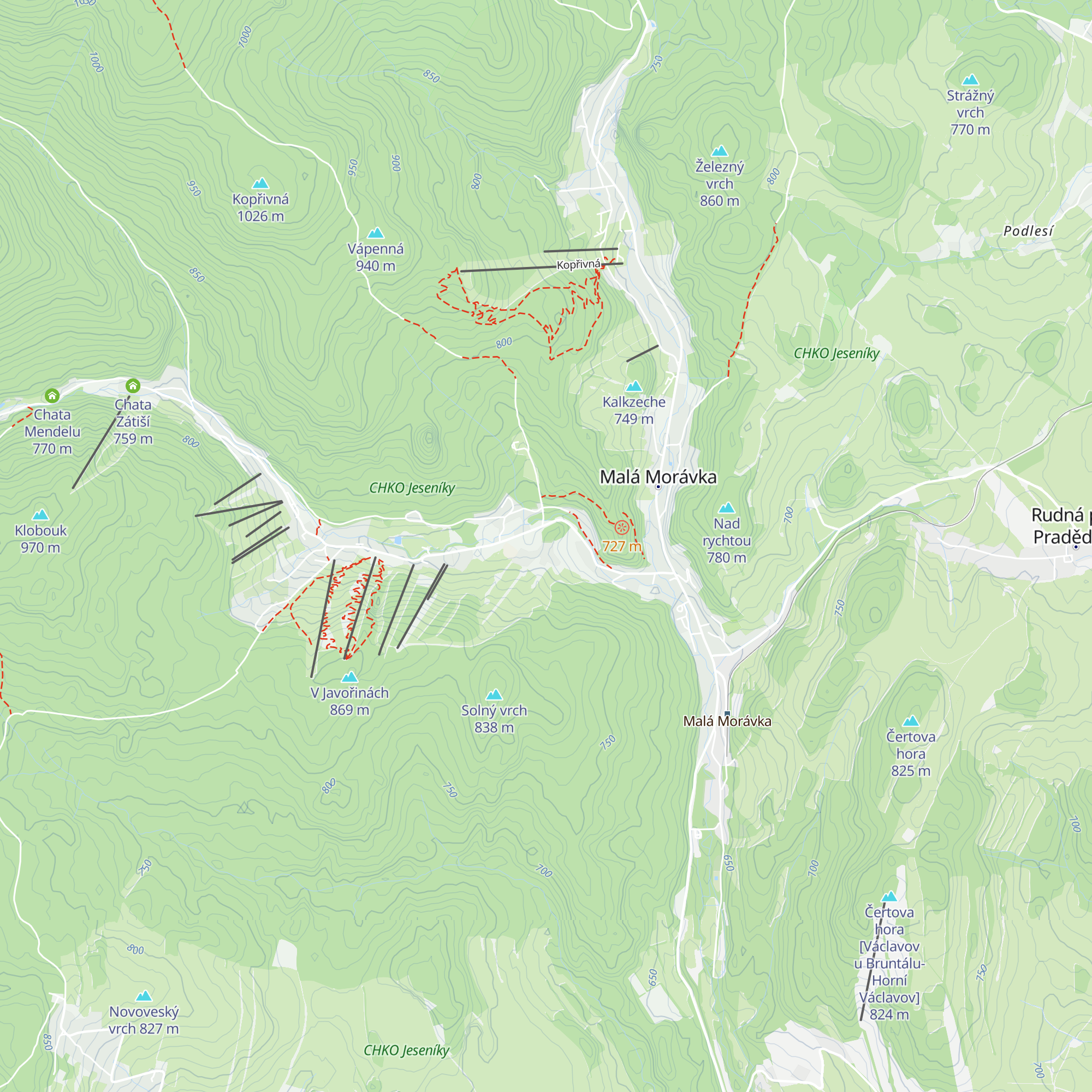 Chata JMP map