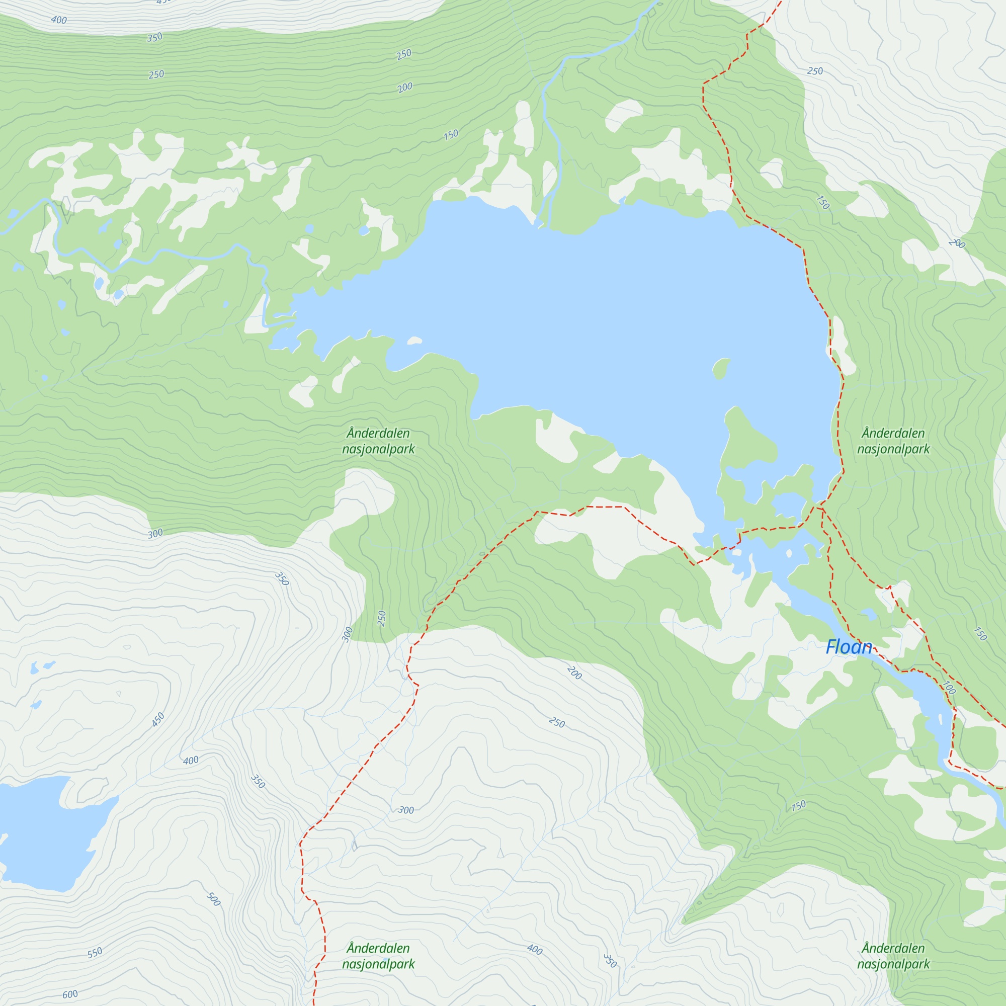 Åndergammen map