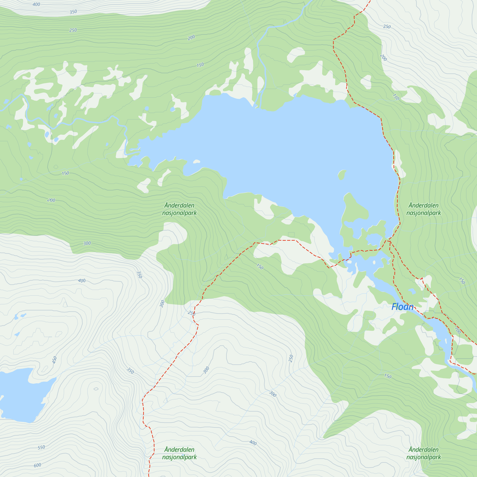 Åndergammen map