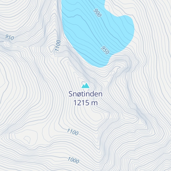 Map of Snøtinden
