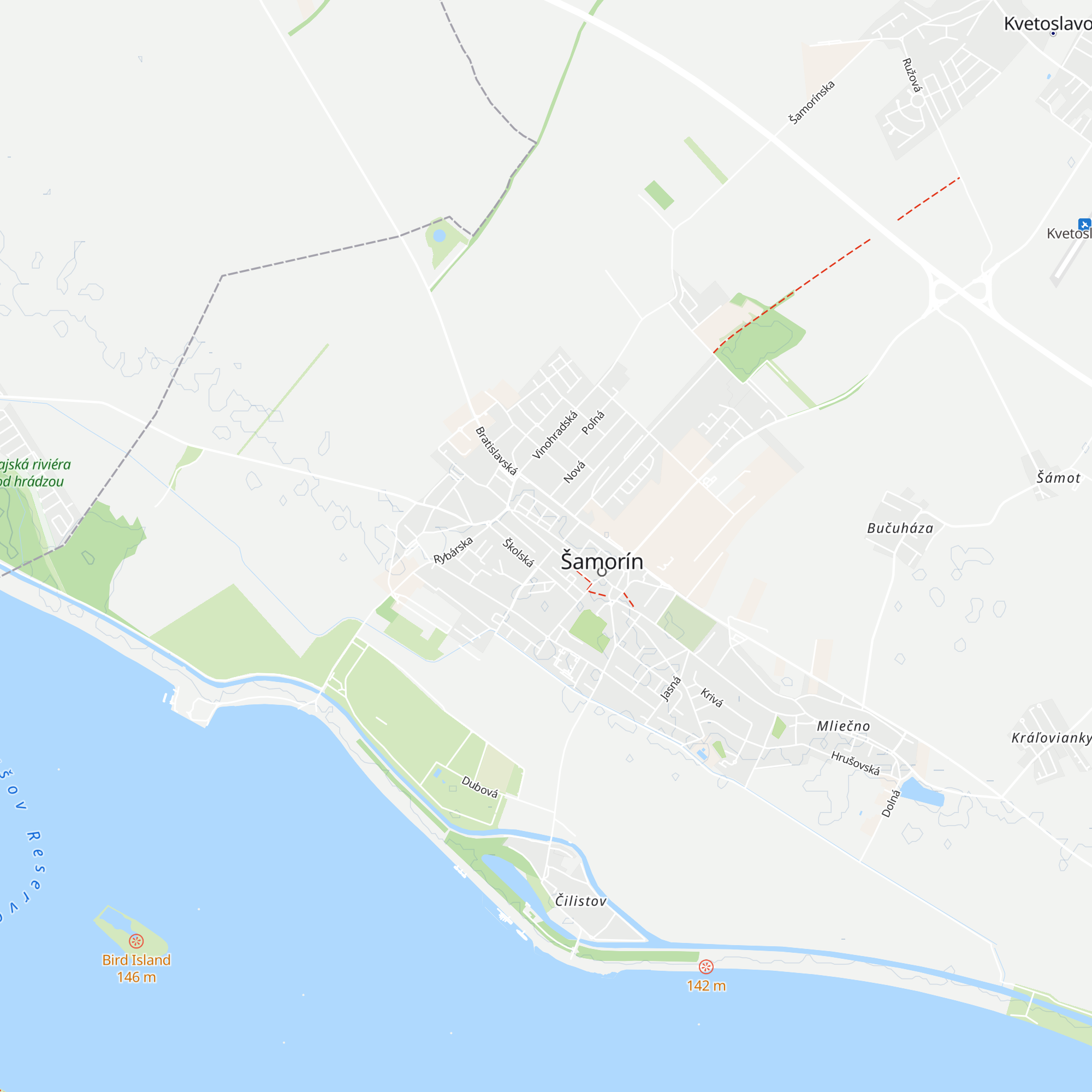 Informačné centrum Šamorín map