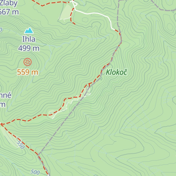 Map of Klokoč