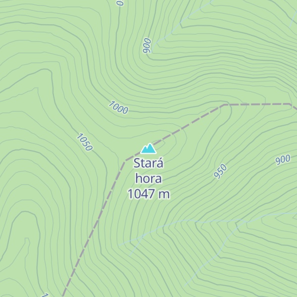 Map of Stará hora