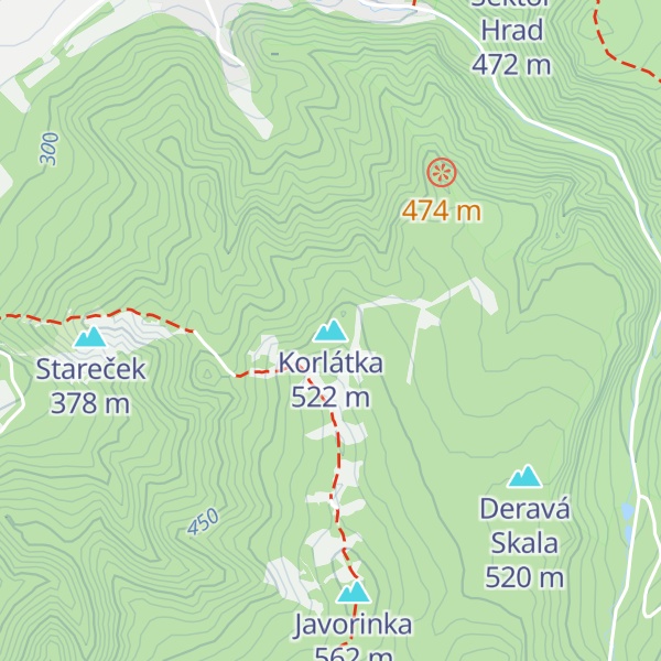 Map of Korlátka
