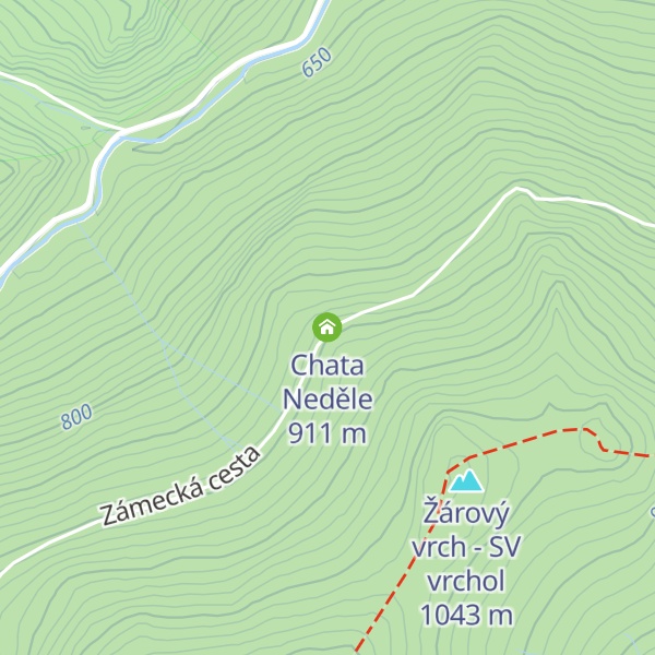 Map of Chata Neděle