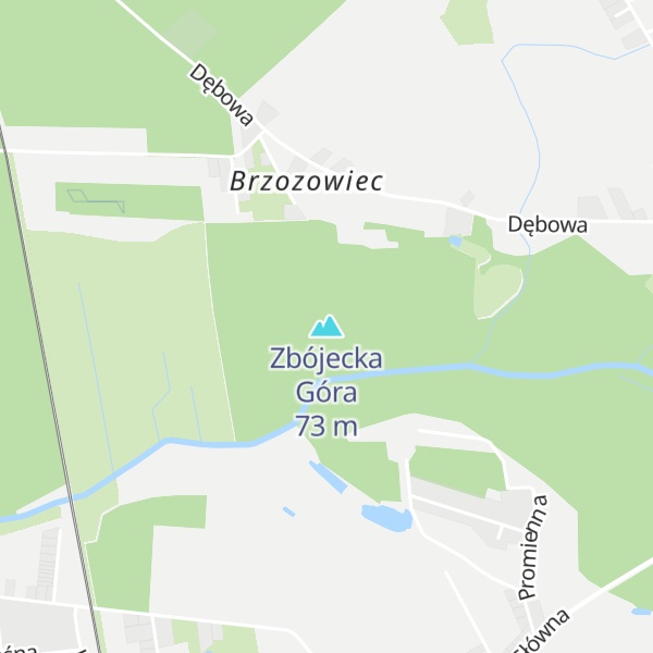 Map of Zbójecka Góra