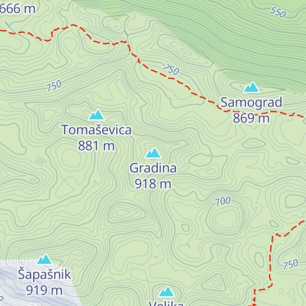 Map of Gradina