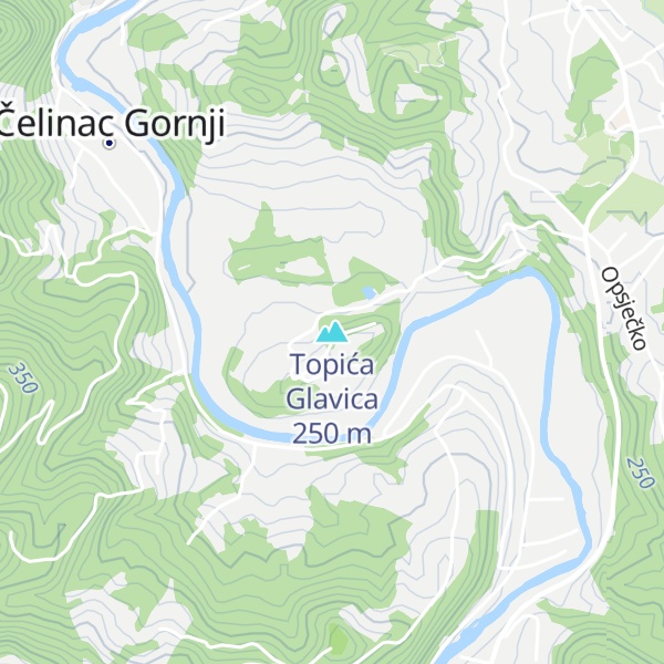 Map of Topića Glavica