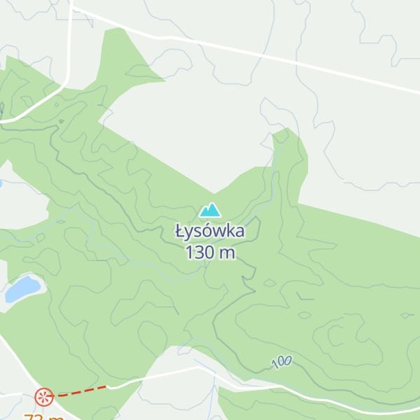 Map of Łysówka