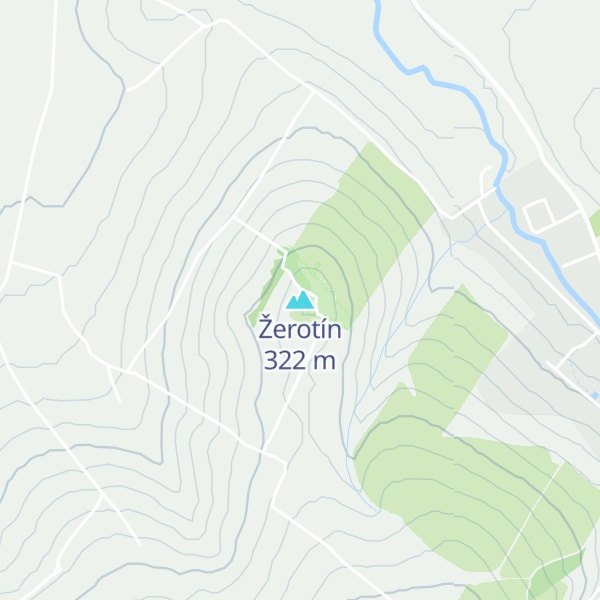 Map of Žerotín