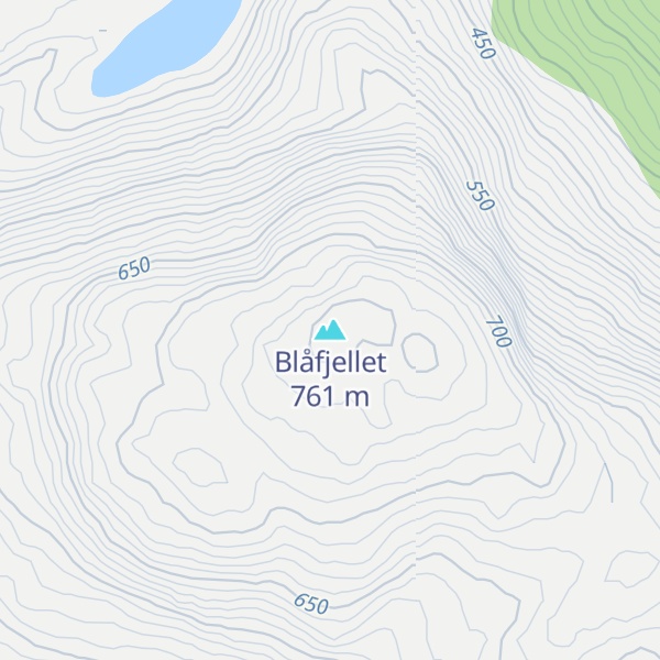 Map of Blåfjellet