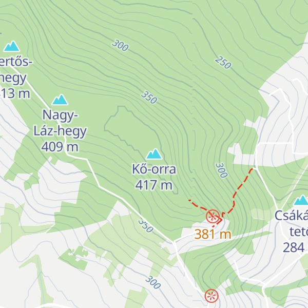 Map of Kő-orra