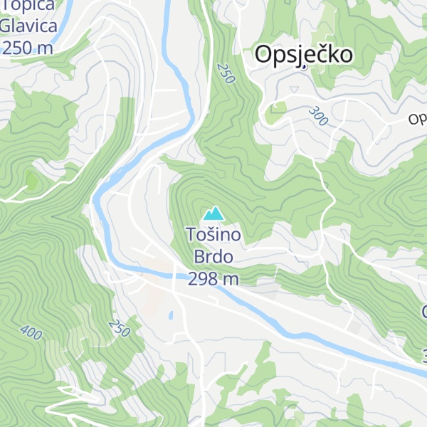 Map of Tošino Brdo