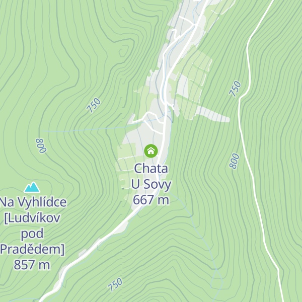 Map of Chata U Sovy