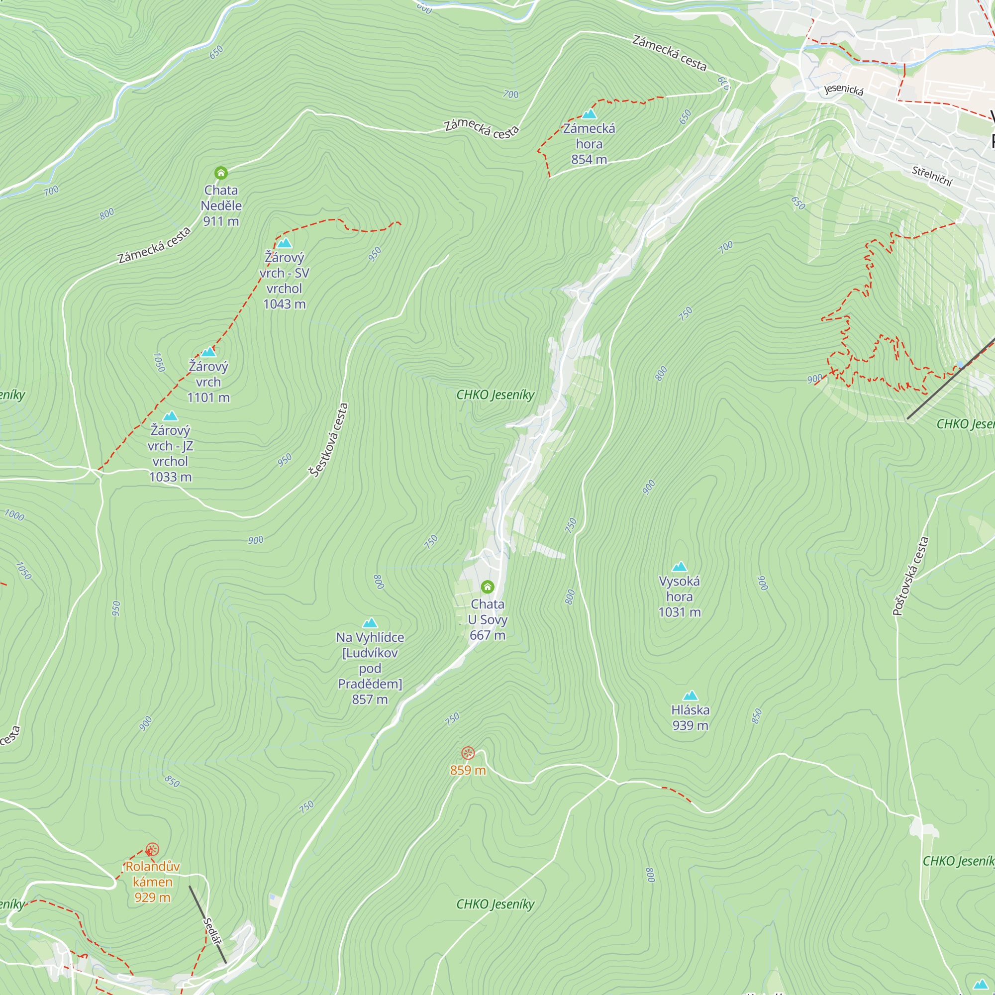 Chata Amálka map