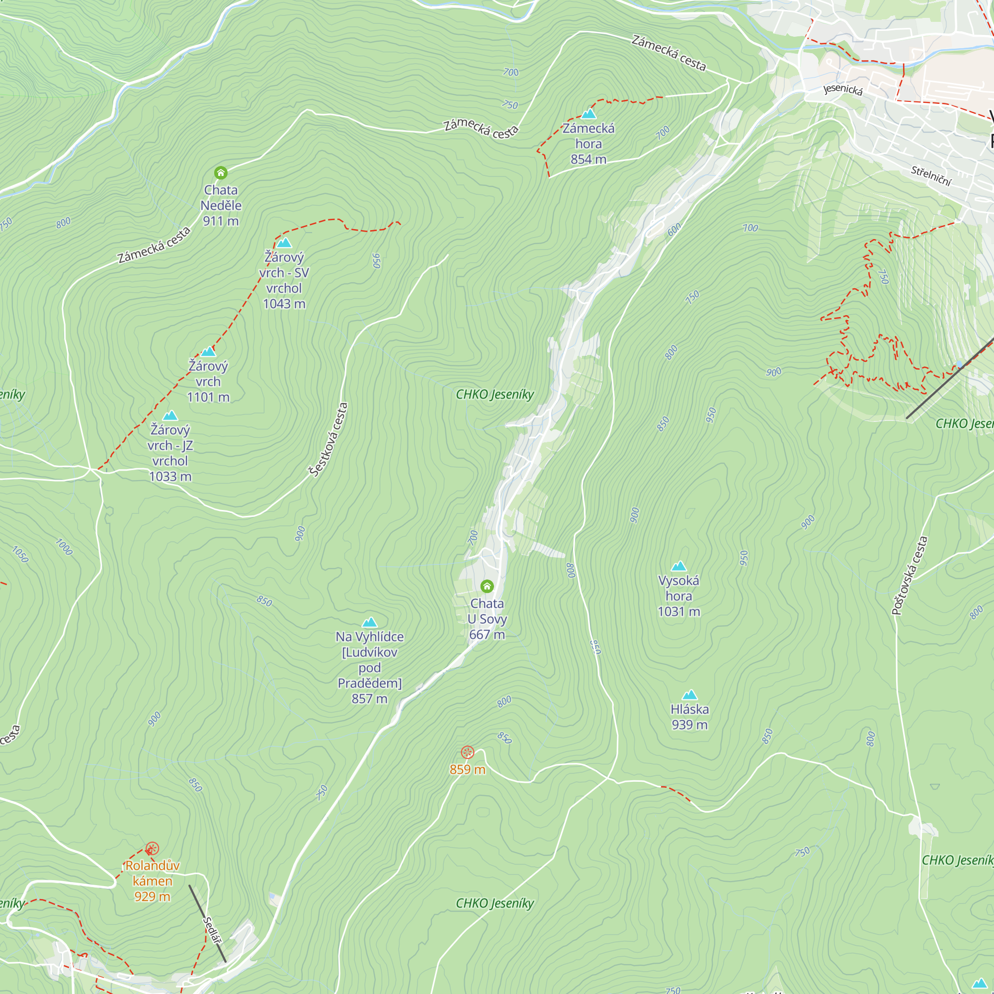 Chata Amálka map