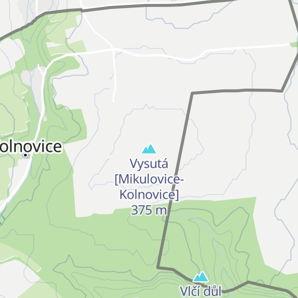 Map of Vysutá [Mikulovice-Kolnovice]