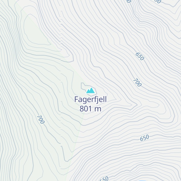 Map of Fagerfjell