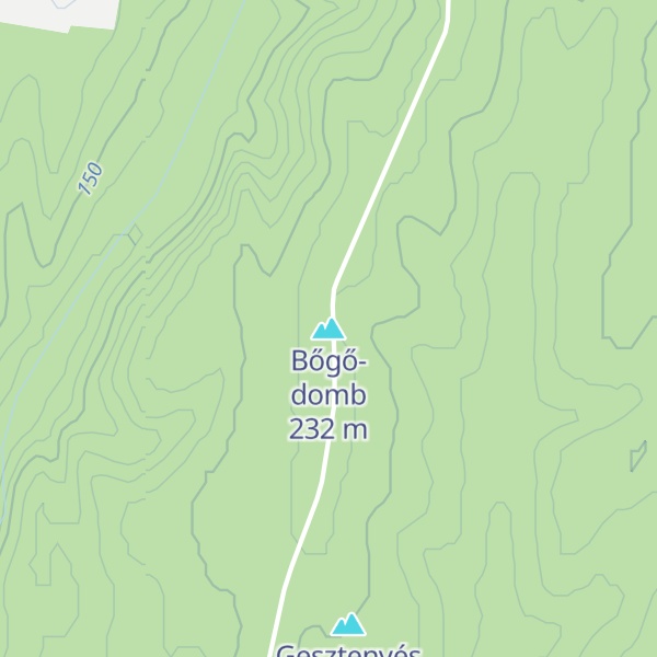 Map of Bőgő-domb