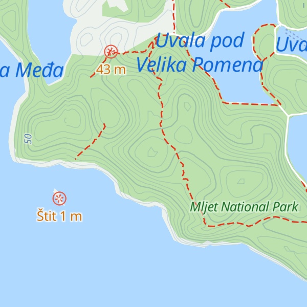 Map of Debela glavica