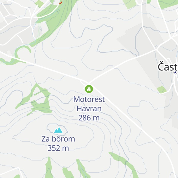 Map of Motorest Havran